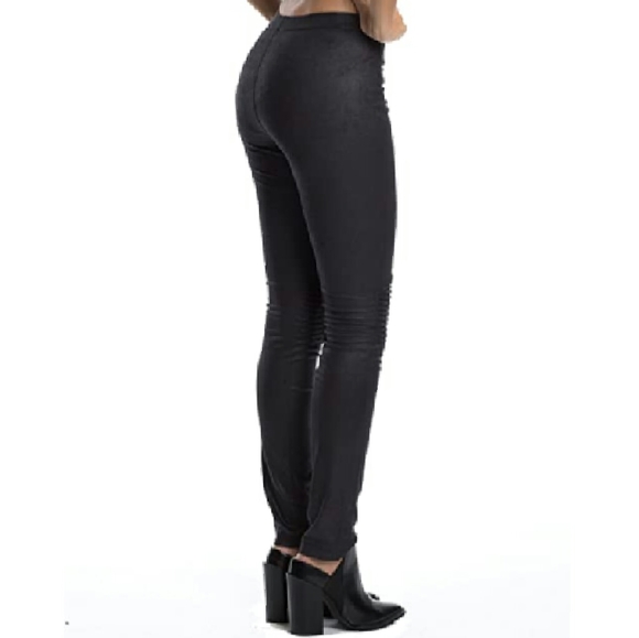 Elan moto skinny leggings pleather sexy - Picture 2 of 7